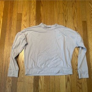 Nike dri fit running cropped pink sweatshirt small